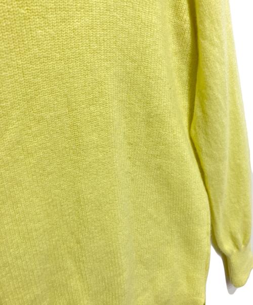 23区（ニジュウサンク）23区 (ニジュウサンク) カシミヤ混ニット イエロー サイズ:38の古着・服飾アイテム