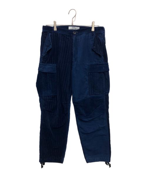 FDMTL（ファンダメンタル）FDMTL (ファンダメンタル) コーデュロイカーゴパンツ インディゴ サイズ:76cm(W30)の古着・服飾アイテム