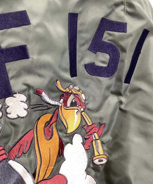 AVIREX（アヴィレックス）AVIREX (アヴィレックス) USS MA-1ボンバージャケット グリーン サイズ:Lの古着・服飾アイテム