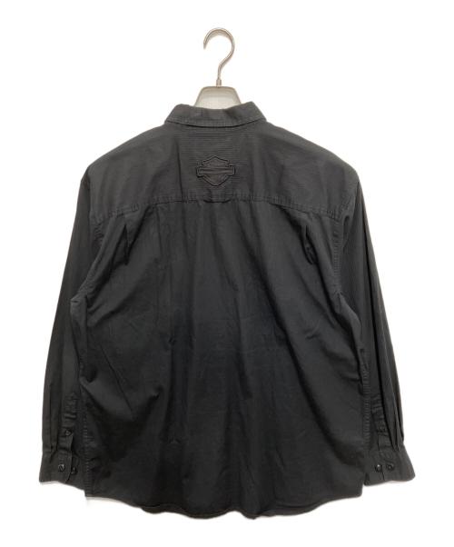 HARLEY-DAVIDSON（ハーレーダビッドソン）HARLEY-DAVIDSON (ハーレーダビッドソン) ワークシャツ ブラック サイズ:XLの古着・服飾アイテム