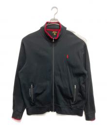 POLO RALPH LAUREN（ポロ・ラルフローレン）の古着「ジップアップスウェット」｜ブラック
