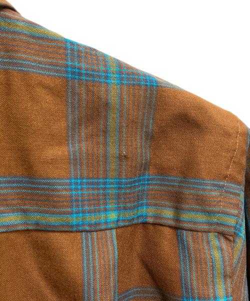 PENNEYS（ペニーズ）PENNEYS (ペニーズ) ヴィンテージオープンカラーシャツ ブラウン サイズ:Sの古着・服飾アイテム