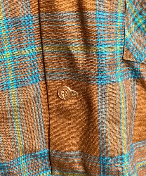 PENNEYS（ペニーズ）PENNEYS (ペニーズ) ヴィンテージオープンカラーシャツ ブラウン サイズ:Sの古着・服飾アイテム