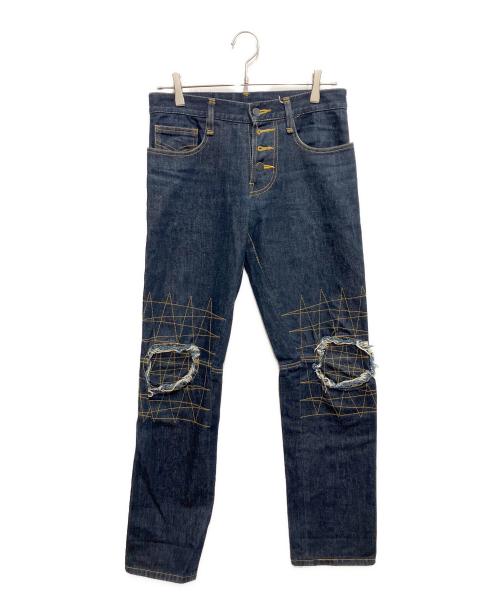 NEMETH（ネメス）NEMETH (ネメス) ニーデザインデニム インディゴ サイズ:Sの古着・服飾アイテム