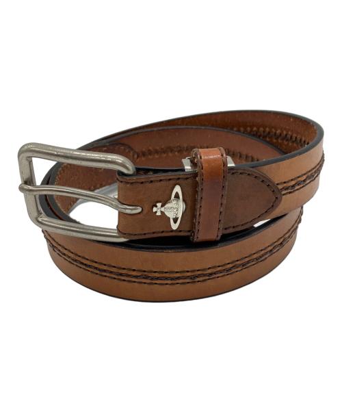 Vivienne Westwood man（ヴィヴィアン ウェストウッド マン）Vivienne Westwood man (ヴィヴィアン ウェストウッド マン) レザーベルト ブラウン サイズ:81cm(W32)の古着・服飾アイテム