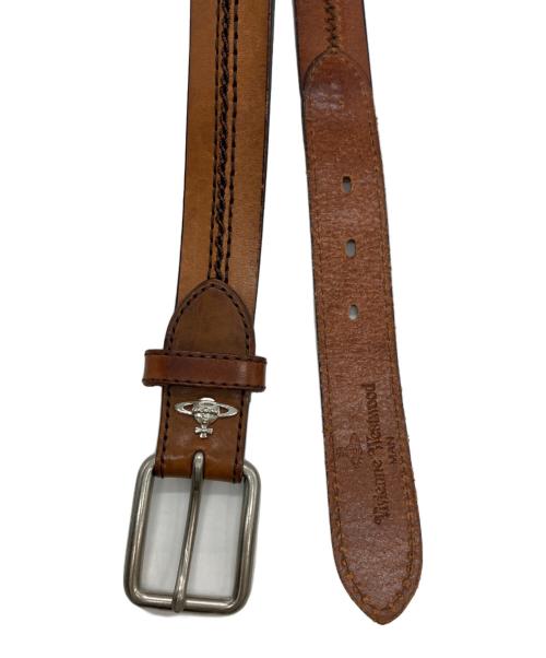 Vivienne Westwood man（ヴィヴィアン ウェストウッド マン）Vivienne Westwood man (ヴィヴィアン ウェストウッド マン) レザーベルト ブラウン サイズ:81cm(W32)の古着・服飾アイテム
