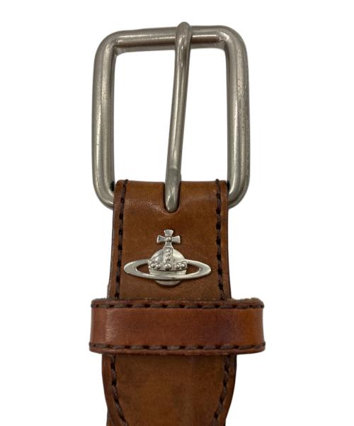 Vivienne Westwood man（ヴィヴィアン ウェストウッド マン）Vivienne Westwood man (ヴィヴィアン ウェストウッド マン) レザーベルト ブラウン サイズ:81cm(W32)の古着・服飾アイテム