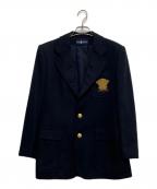 POLO RALPH LAURENポロ・ラルフローレン）の古着「ワッペン付ブレザー」｜ネイビー