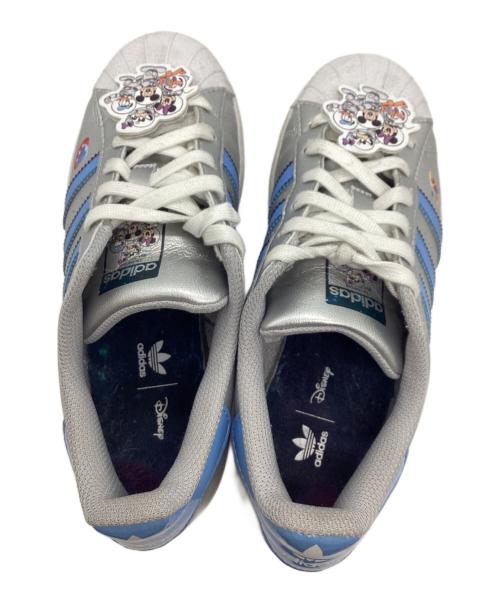 adidas（アディダス）adidas (アディダス) Disney (ディズニー) SUPERSTAR シルバー サイズ:23の古着・服飾アイテム