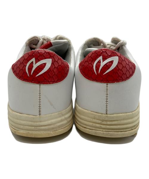 MASTER BUNNY EDITION（マスターバニーエディション）MASTER BUNNY EDITION (マスターバニーエディション) ゴルフシューズ ホワイト×レッド サイズ:25.5の古着・服飾アイテム