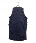 BEAMS BOYビームスボーイ）の古着「ミリタリー サイドリボン ノースリーブ ワンピース」｜ネイビー