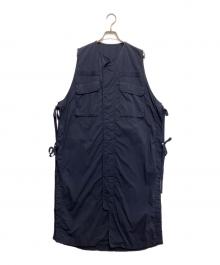 BEAMS BOY（ビームスボーイ）の古着「ミリタリー サイドリボン ノースリーブ ワンピース」｜ネイビー