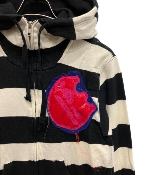 NOZOMI ISHIGURO（ノゾミイシグロ）NOZOMI ISHIGURO (ノゾミイシグロ) パーカーワンピース ブラック×ホワイト サイズ:Mの古着・服飾アイテム