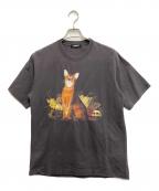 UNDERCOVERアンダーカバー）の古着「猫スカルプリントTシャツ」｜グレー
