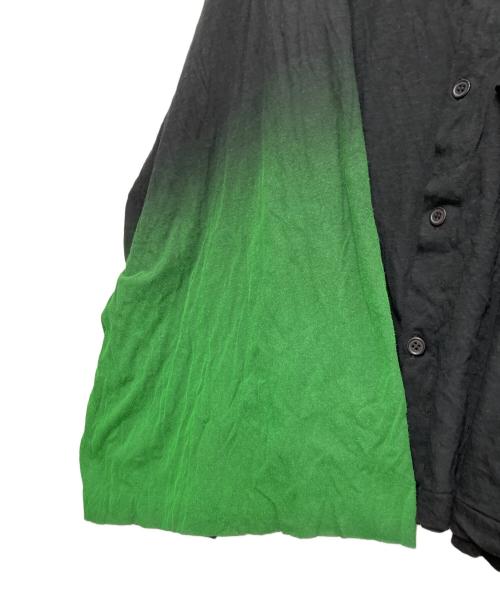 YOHJI YAMAMOTO（ヨウジヤマモト）YOHJI YAMAMOTO (ヨウジヤマモト) グラデーションスリーブオーバーサイズカーディガン ブラック サイズ:2の古着・服飾アイテム