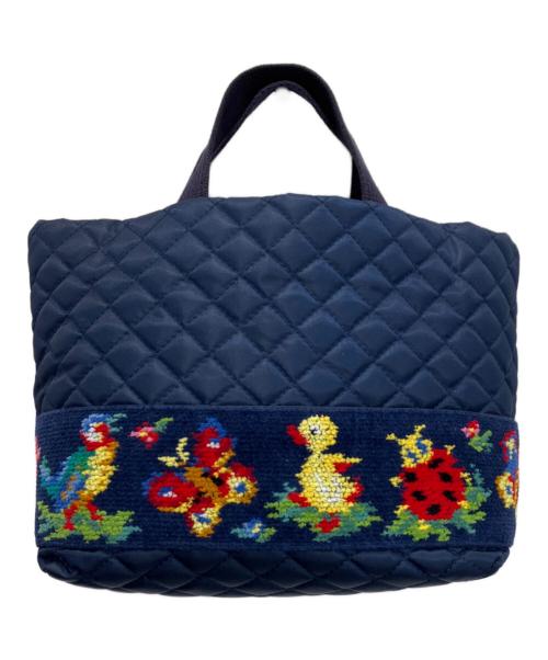 FEILER（フェイラー）FEILER (フェイラー) ハイジ ハンドバッグ ネイビーの古着・服飾アイテム