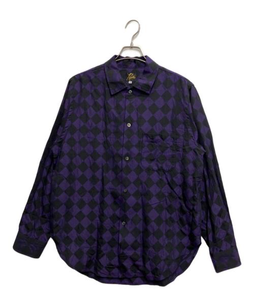 Needles（ニードルズ）Needles (ニードルズ) One Up Shirt パープル サイズ:Mの古着・服飾アイテム