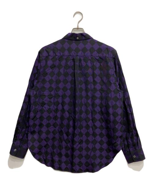 Needles（ニードルズ）Needles (ニードルズ) One Up Shirt パープル サイズ:Mの古着・服飾アイテム