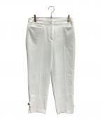 TO BE CHICトゥービーシック）の古着「ボディシェルスリムパンツ」｜ホワイト