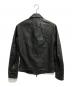 LAYER-0 (レイヤーゼロ) レザー シングル ライダースジャケット ブラック サイズ:46：50000円