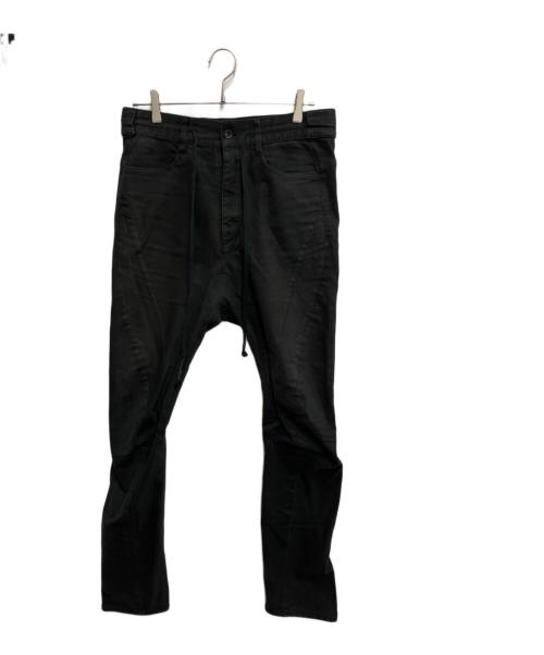 D.HYGEN（ディーハイゲン）D.HYGEN (ディーハイゲン) ドロップクロッチカーブスリムパンツ ブラック サイズ:1の古着・服飾アイテム