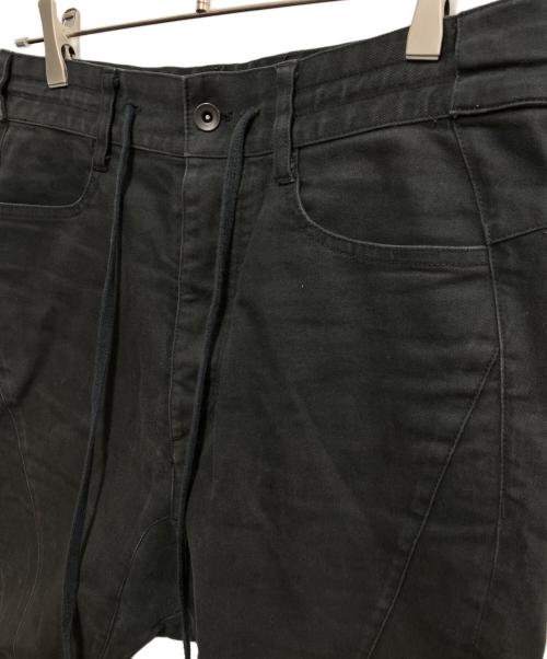 D.HYGEN（ディーハイゲン）D.HYGEN (ディーハイゲン) ドロップクロッチカーブスリムパンツ ブラック サイズ:1の古着・服飾アイテム