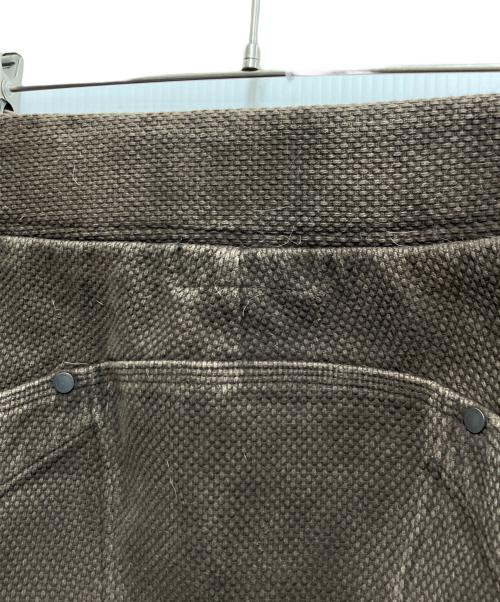 BEAUGAN（ボーガン）BEAUGAN (ボーガン) 刺し子泥染ワークパンツ ブラウン サイズ:不明の古着・服飾アイテム