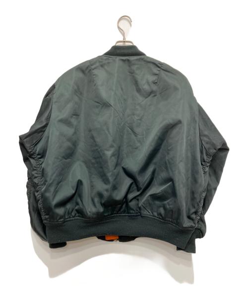 NO BRAND（ノーブランド）NO BRAND (ノーブランド) MA-1ジャケット ブラック サイズ:XLの古着・服飾アイテム