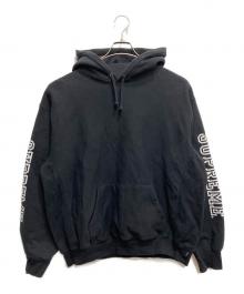 SUPREME（シュプリーム）の古着「Collegiate Sleeve Hooded Sweatshirt」｜ブラック