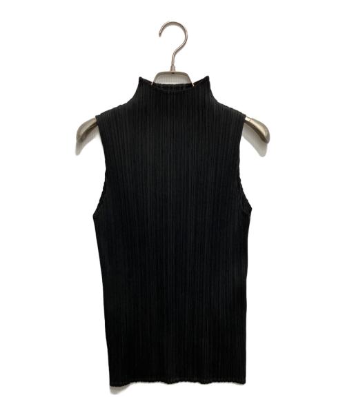 PLEATS PLEASE（プリーツプリーズ）PLEATS PLEASE (プリーツプリーズ) BASICSハイネックトップ ブラック サイズ:３の古着・服飾アイテム