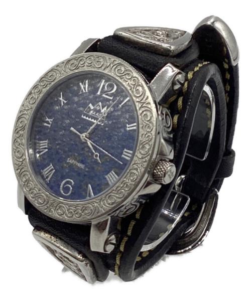 saad（サード）saad (サード) レザーバンドウォッチ ブラックの古着・服飾アイテム