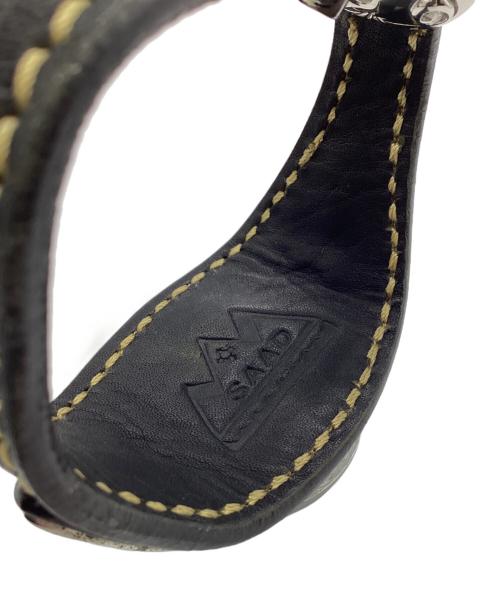 saad（サード）saad (サード) レザーバンドウォッチ ブラックの古着・服飾アイテム