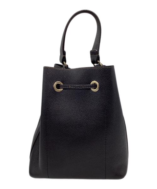 FURLA（フルラ）FURLA (フルラ) 巾着ハンドバッグ ブラックの古着・服飾アイテム