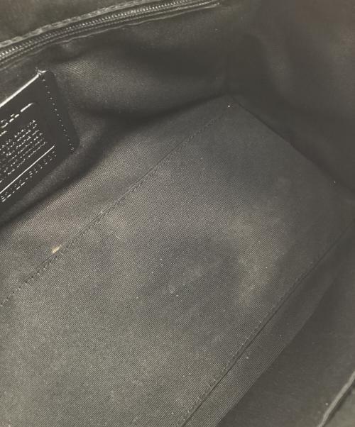 COACH（コーチ）COACH (コーチ) ローアン サッチェル シグネチャー キャンバス ブラウン×ブラックの古着・服飾アイテム