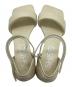 中古・古着 SHISEI (シセイ) PADDED SANDALS アイボリー サイズ:36 1/2：8000円