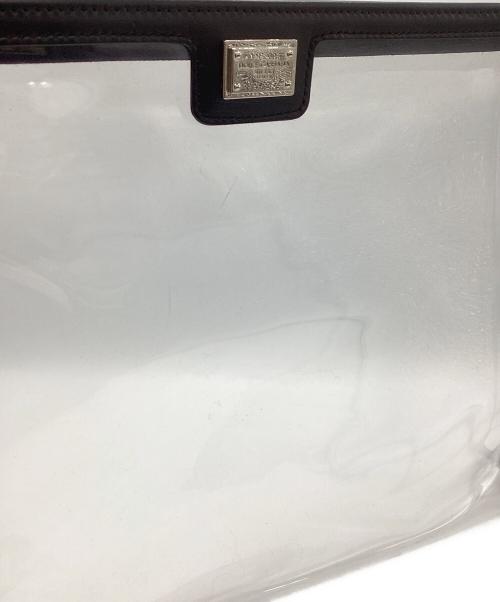 DOLCE & GABBANA（ドルチェ＆ガッバーナ）DOLCE & GABBANA (ドルチェ＆ガッバーナ) クリアクラッチバッグ ブラックの古着・服飾アイテム