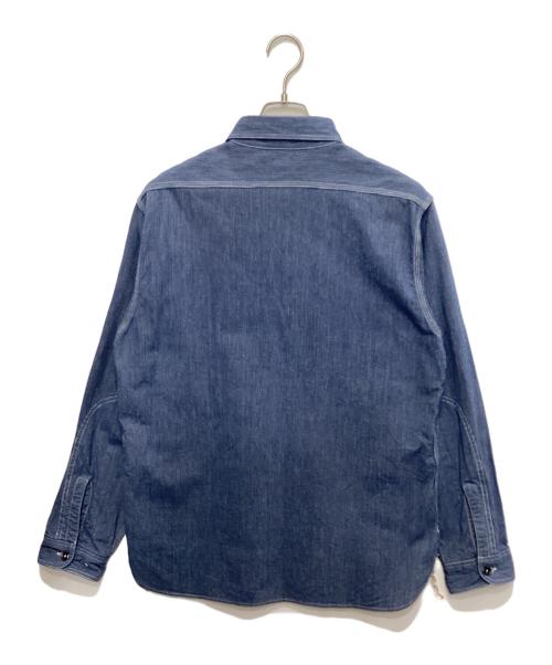 SUGAR CANE（シュガーケーン）SUGAR CANE (シュガーケーン) JEAN CORD WORK SHIRT ブルー サイズ:Ｌの古着・服飾アイテム