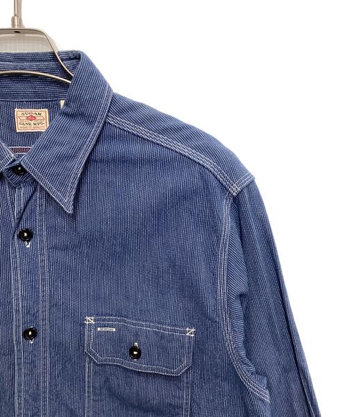 SUGAR CANE（シュガーケーン）SUGAR CANE (シュガーケーン) JEAN CORD WORK SHIRT ブルー サイズ:Ｌの古着・服飾アイテム