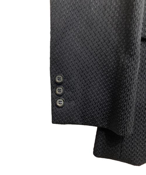 COMME des GARCONS HOMME PLUS（コムデギャルソンオムプリュス）COMME des GARCONS HOMME PLUS (コムデギャルソンオムプリュス) ジャガード4ボタンセットアップ ブラック サイズ:Sの古着・服飾アイテム