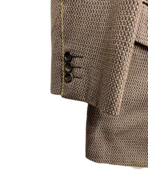 COMME des GARCONS HOMME PLUS（コムデギャルソンオムプリュス）COMME des GARCONS HOMME PLUS (コムデギャルソンオムプリュス) ステッチ4ボタンセットアップ ブラウン サイズ:Sの古着・服飾アイテム