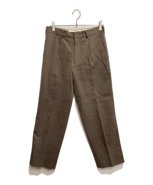 COMME des GARCONS HOMME PLUS（コムデギャルソンオムプリュス）COMME des GARCONS HOMME PLUS (コムデギャルソンオムプリュス) ステッチ4ボタンセットアップ ブラウン サイズ:Sの古着・服飾アイテム