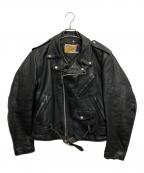 Schottショット）の古着「ダブルライダースジャケット」｜ブラック