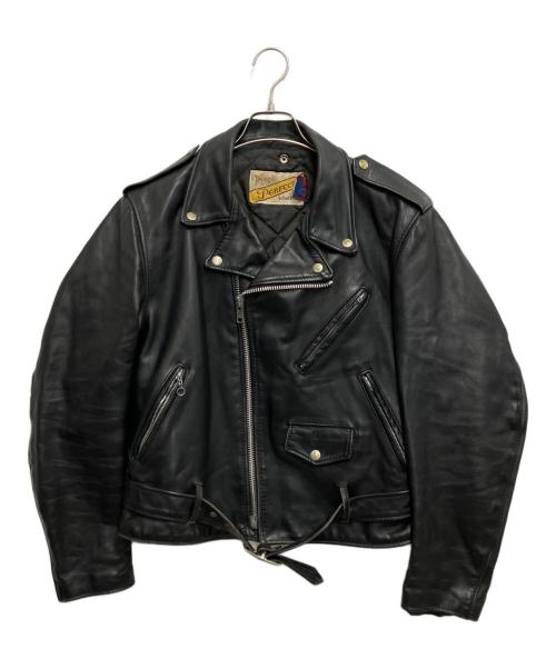 Schott（ショット）Schott (ショット) ダブルライダースジャケット ブラック サイズ:40の古着・服飾アイテム