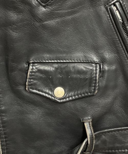 Schott（ショット）Schott (ショット) ダブルライダースジャケット ブラック サイズ:40の古着・服飾アイテム