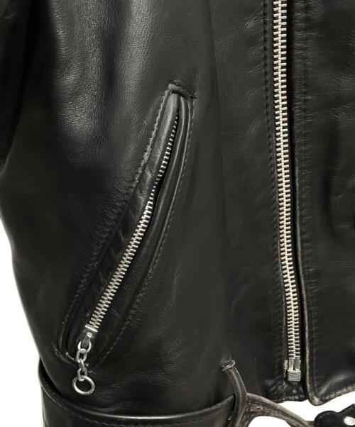 Schott（ショット）Schott (ショット) ダブルライダースジャケット ブラック サイズ:40の古着・服飾アイテム