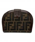 FENDIフェンディ）の古着「ズッカ柄2つ折り財布」｜ブラウン
