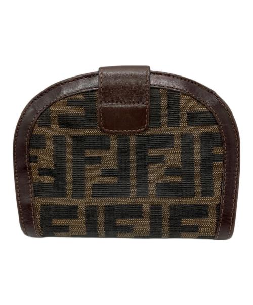 FENDI（フェンディ）FENDI (フェンディ) ズッカ柄2つ折り財布 ブラウンの古着・服飾アイテム
