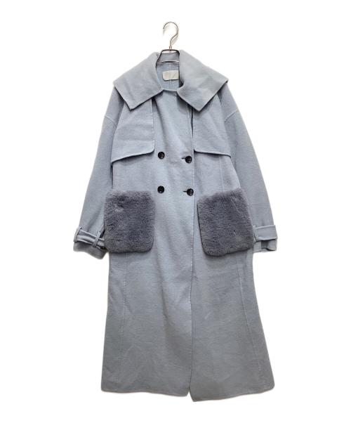 CELFORD（セルフォード）CELFORD (セルフォード) 3wayリバートレンチコート ブルー サイズ:36の古着・服飾アイテム