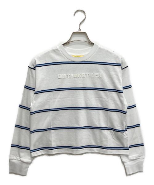 Onitsuka Tiger（オニツカタイガー）Onitsuka Tiger (オニツカタイガー) LONG SLEEVED TOP ホワイト サイズ:Mの古着・服飾アイテム