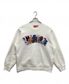 SUPREMEシュプリーム）の古着「Stacked crewneck」｜ホワイト